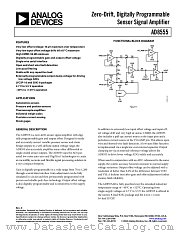 AD8555ACP-REEL7 datasheet pdf Analog Devices