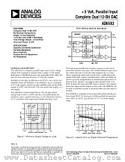 AD8582CHIPS datasheet pdf Analog Devices