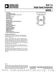 AD8598 datasheet pdf Analog Devices