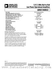 AD8631ART datasheet pdf Analog Devices