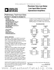 AD8671ARM datasheet pdf Analog Devices