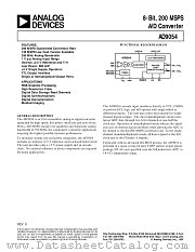 AD9054BST-200 datasheet pdf Analog Devices