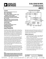 AD9215BRU-65 datasheet pdf Analog Devices