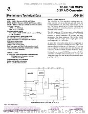 AD9430BSV-170 datasheet pdf Analog Devices