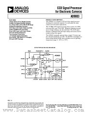 AD9803JST datasheet pdf Analog Devices