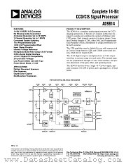 AD9814JR datasheet pdf Analog Devices