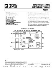 AD9816JS-80010 datasheet pdf Analog Devices