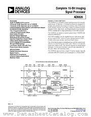 AD9826KRS datasheet pdf Analog Devices