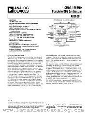 AD9850BRS datasheet pdf Analog Devices