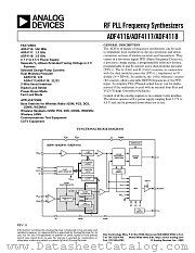 ADF4116BCP datasheet pdf Analog Devices