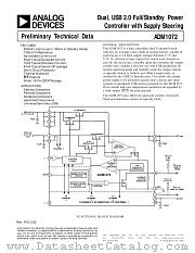 ADM1072ARQ datasheet pdf Analog Devices
