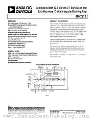 ADN2812ACP datasheet pdf Analog Devices