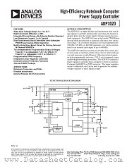 ADP3020 datasheet pdf Analog Devices