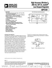 ADP3330ART-25 datasheet pdf Analog Devices
