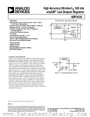 ADP3333ARM-315 datasheet pdf Analog Devices