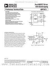 ADP3415KRM-REEL7 datasheet pdf Analog Devices