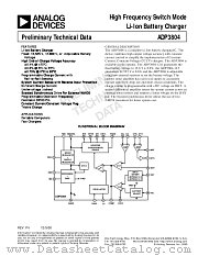 ADP3804JRU-125 datasheet pdf Analog Devices