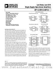 OP413ES datasheet pdf Analog Devices