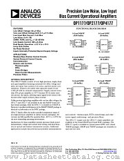 OP2177AR datasheet pdf Analog Devices