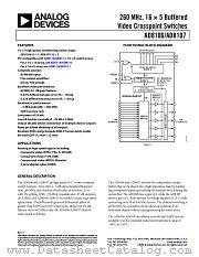 AD8106 datasheet pdf Analog Devices