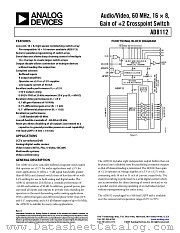 AD8112 datasheet pdf Analog Devices