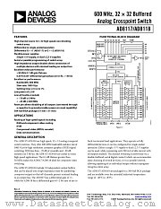 AD8117 datasheet pdf Analog Devices