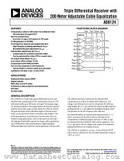 AD8124 datasheet pdf Analog Devices