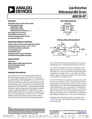 AD8138-EP datasheet pdf Analog Devices