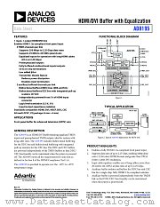 AD8195 datasheet pdf Analog Devices