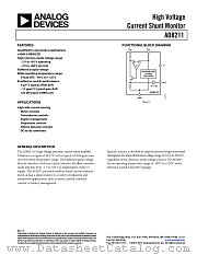 AD8211 datasheet pdf Analog Devices