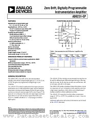 AD8231-EP datasheet pdf Analog Devices