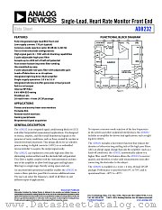 AD8232 datasheet pdf Analog Devices