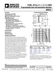 AD8251 datasheet pdf Analog Devices