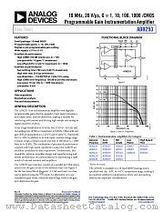 AD8253 datasheet pdf Analog Devices