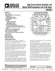 AD8260 datasheet pdf Analog Devices