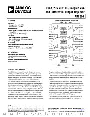 AD8264 datasheet pdf Analog Devices