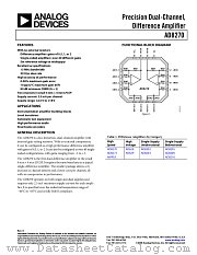 AD8270 datasheet pdf Analog Devices