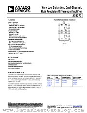 AD8273 datasheet pdf Analog Devices