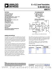 AD8275 datasheet pdf Analog Devices