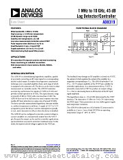 AD8319 datasheet pdf Analog Devices