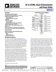 AD8339 datasheet pdf Analog Devices