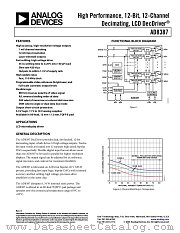 AD8387 datasheet pdf Analog Devices
