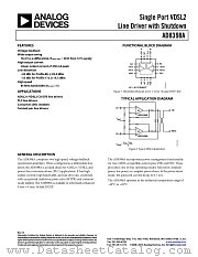AD8398A datasheet pdf Analog Devices