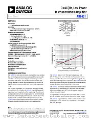 AD8421 datasheet pdf Analog Devices