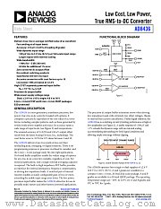 AD8436 datasheet pdf Analog Devices