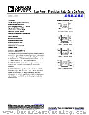 AD8538 datasheet pdf Analog Devices