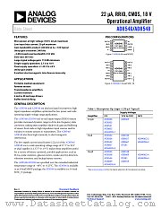 AD8546 datasheet pdf Analog Devices