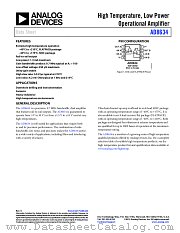 AD8634 datasheet pdf Analog Devices