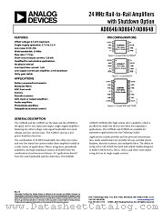 AD8647 datasheet pdf Analog Devices