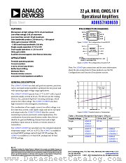 AD8657 datasheet pdf Analog Devices